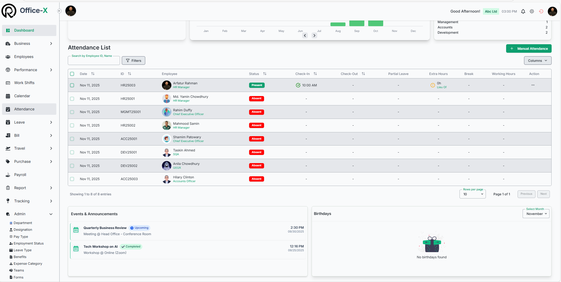 Company Announcements