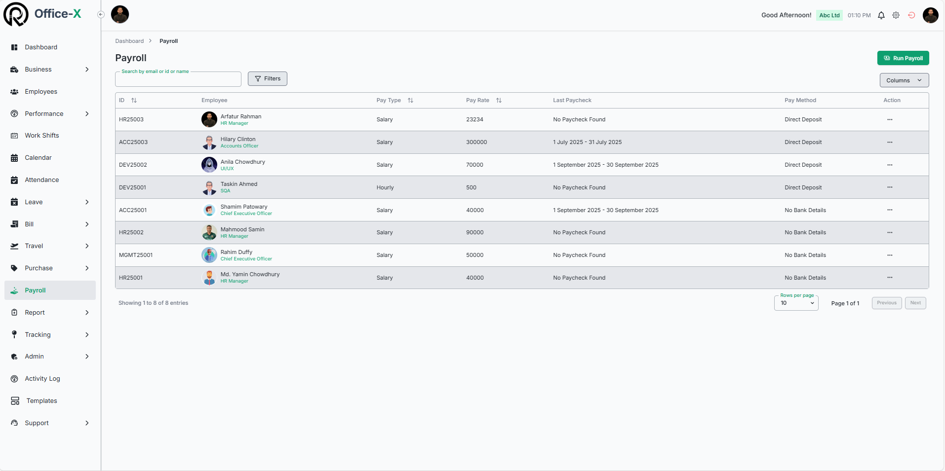 Payroll Analytics (Bangladesh Only)